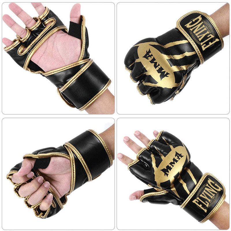 Half Finger Boxing Sanda Split Finger Fighting Gloves