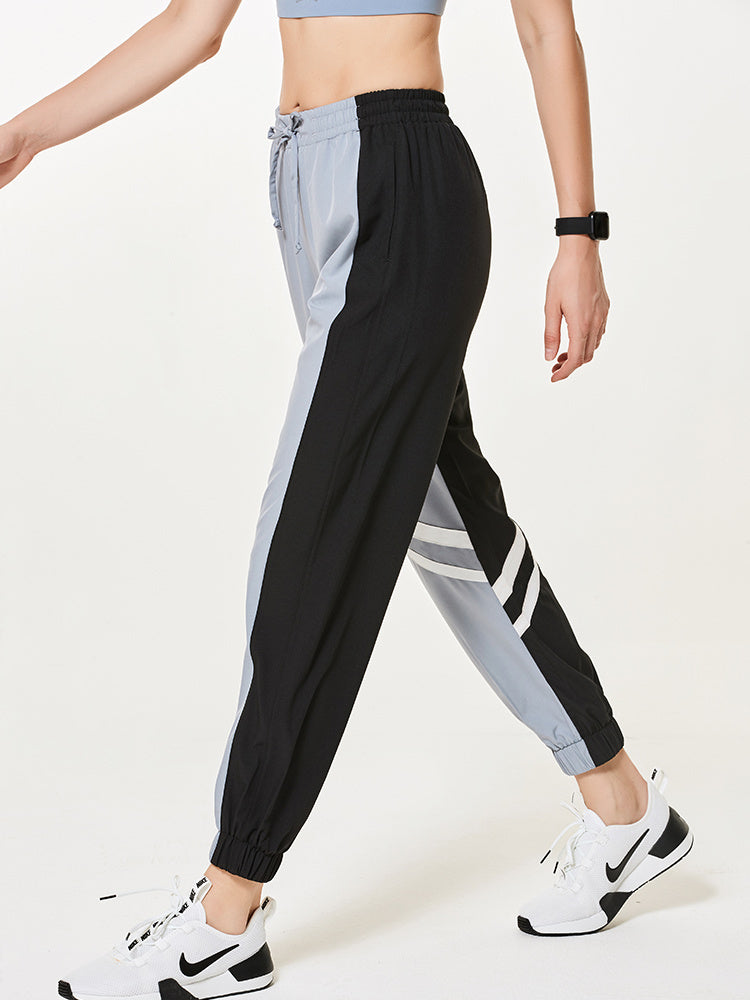 Pantaloni sportivi sottili, ad asciugatura rapida e traspiranti, pantaloni da corsa da donna, sezione sottile estiva, collant, pantaloni da yoga fitness, larghi