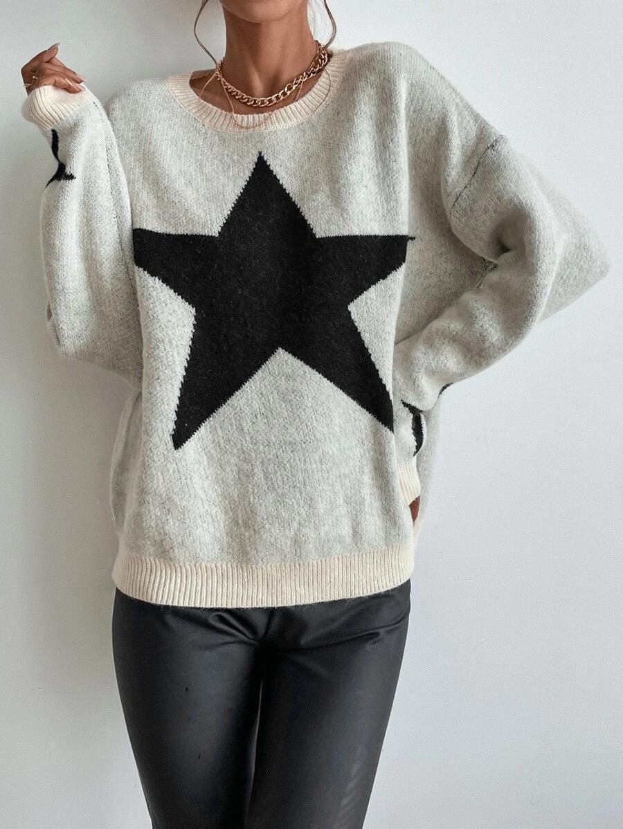 Sweater Women's Pullover Round Neck XINGX Thread Temperament Personality Sweater Sweater Women