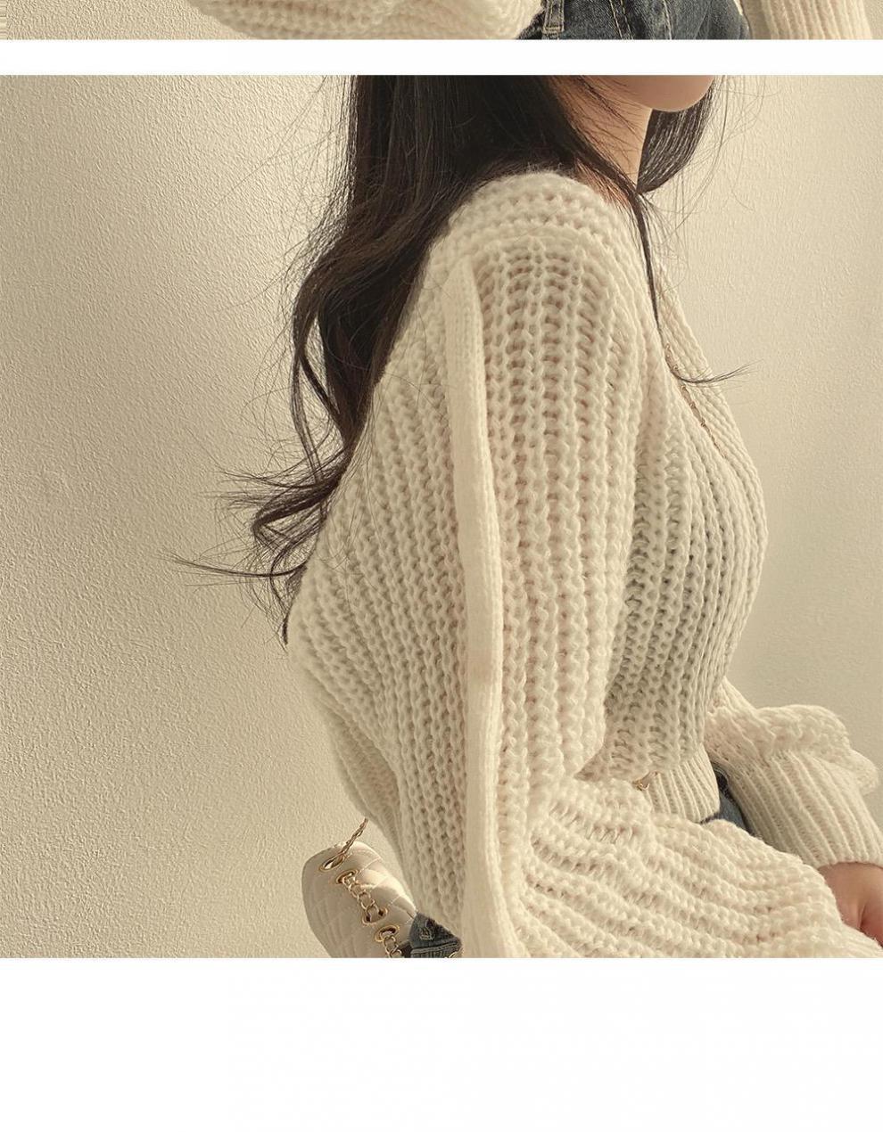 All-matching Crew Neck Pullover Sweater Women