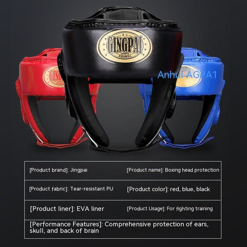 Boxing Helmet Fully Enclosed With Jaw Protection For Free Combat