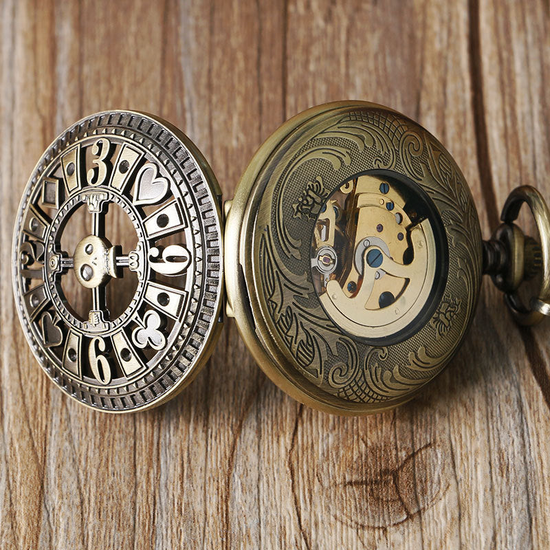 Shantou carved pocket watch