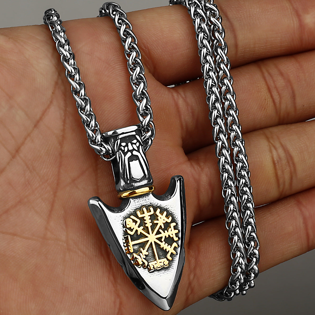 Arrow Titanium Steel Pendant Necklace