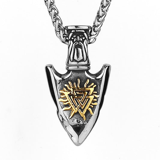 Arrow Titanium Steel Pendant Necklace