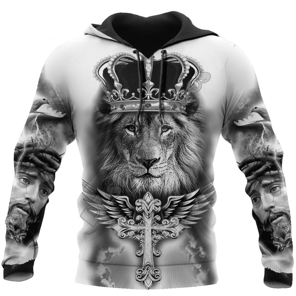 Men's Fashion 3D Printed Pullover Sweatshirt