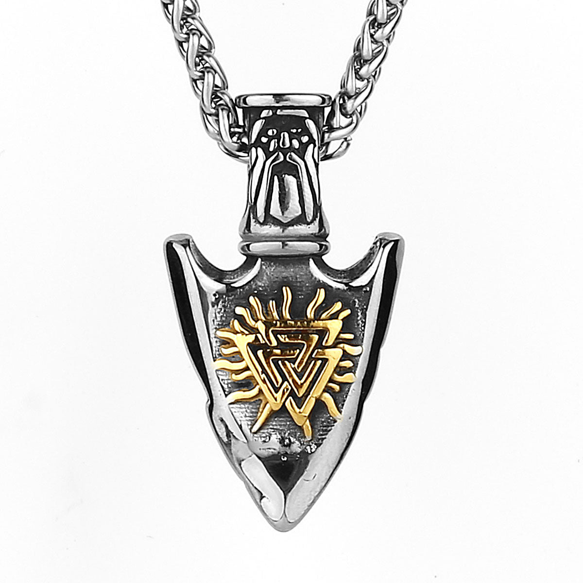 Arrow Titanium Steel Pendant Necklace