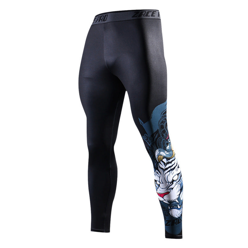 Sports Tights High Stretch Men's Basketball Running Fitness Pants