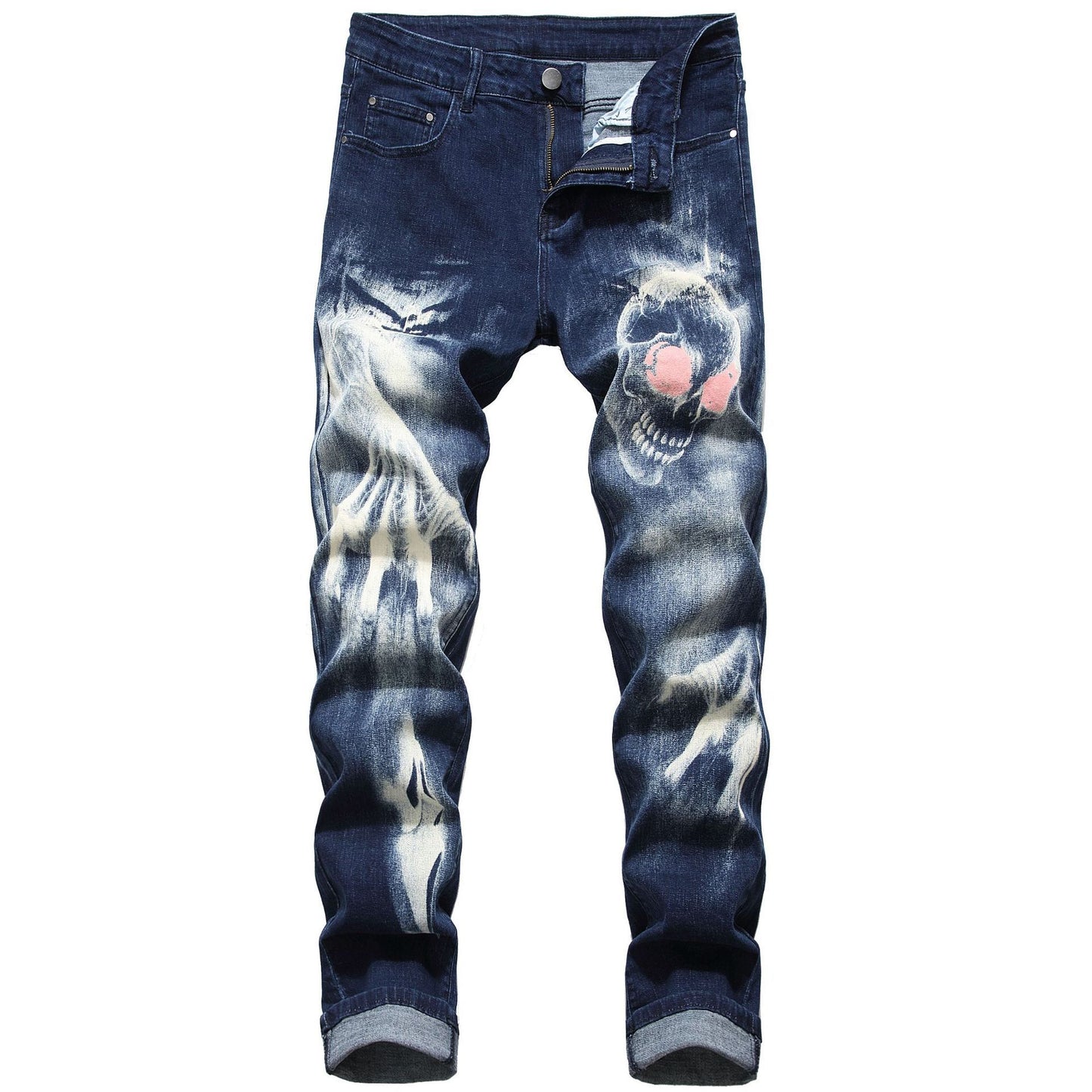 Personalized 3D Pattern Slim Men's Amazon Jeans Pants