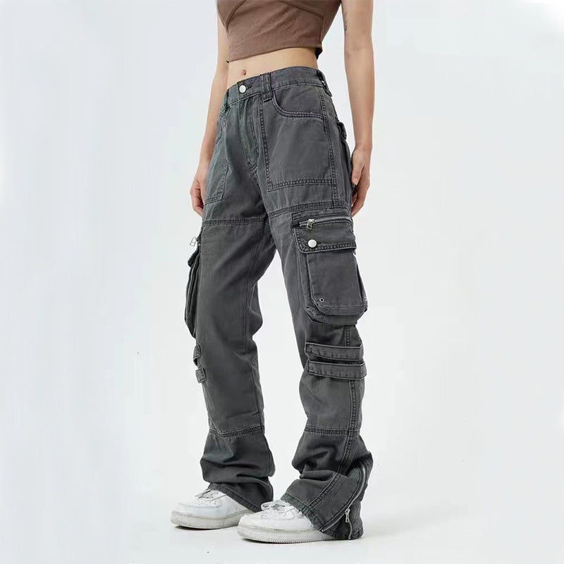 Women's Four-color Mid-waist Casual Pants