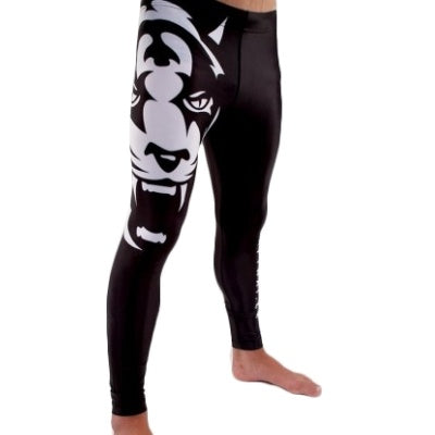 Pantaloni attillati traspiranti e comodi da boxe MMA Tiger da uomo, top ad asciugatura rapida Tiger King, pantaloncini da muay thai, pantaloncini da muay thai boxeo