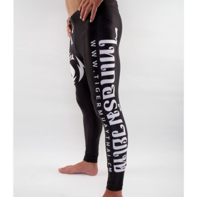 Pantaloni attillati traspiranti e comodi da boxe MMA Tiger da uomo, top ad asciugatura rapida Tiger King, pantaloncini da muay thai, pantaloncini da muay thai boxeo