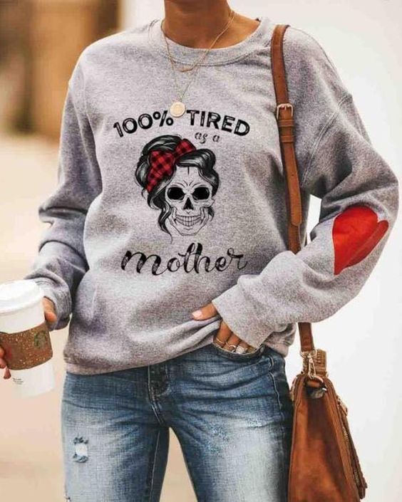 Autumn And Winter Long-sleeved Pullover Loose Round Neck Blouse Women