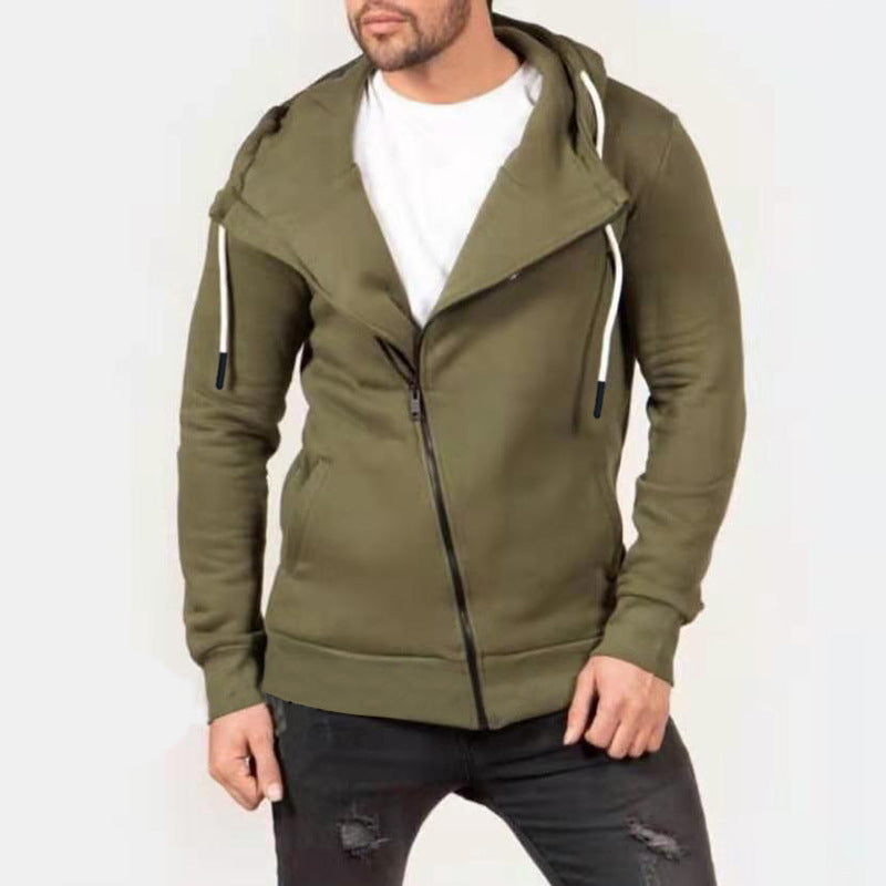 Fashionable And Fashionable Fleece Patchwork Men's Hoodie