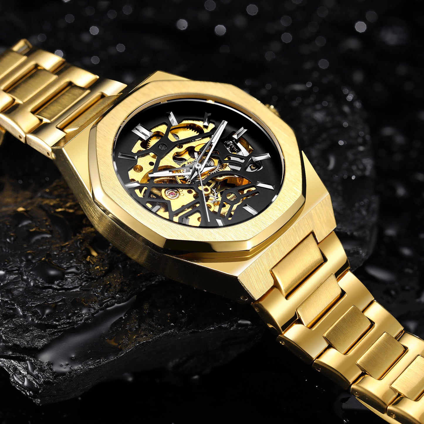 Men's Hollowed Fashion Casual Automatic Mechanical Watch