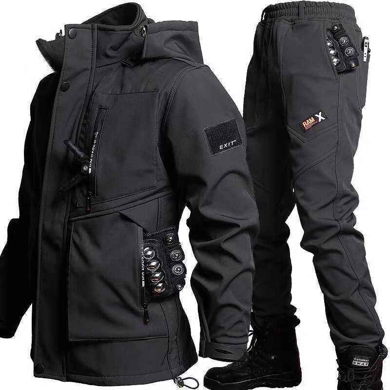 Men's Autumn And Winter Wear-resistant Waterproof Cold-resistant Shell Jacket Trousers Suit