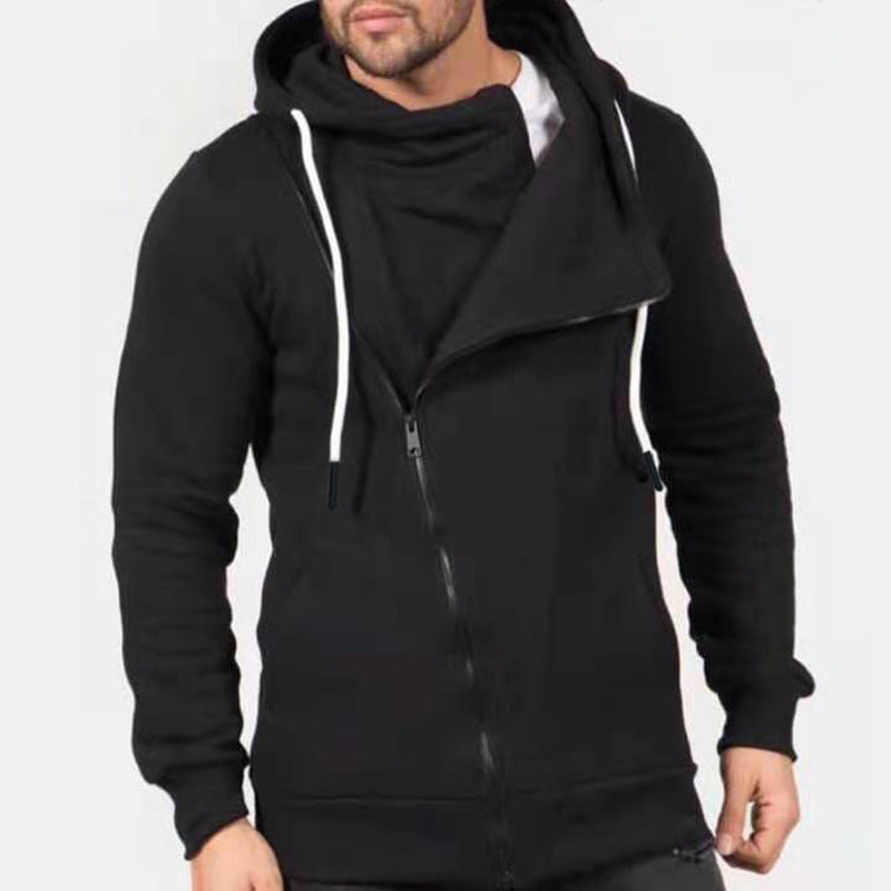 Fashionable And Fashionable Fleece Patchwork Men's Hoodie