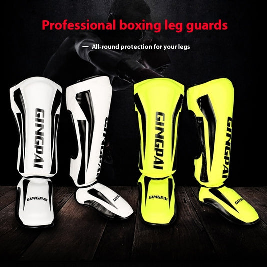 Muay Thai Leg Guard Sanda Combattimento Con I Piedi Indietro Shin Guard