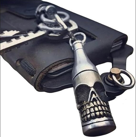 Creative Shark Rocket Skull Keychain