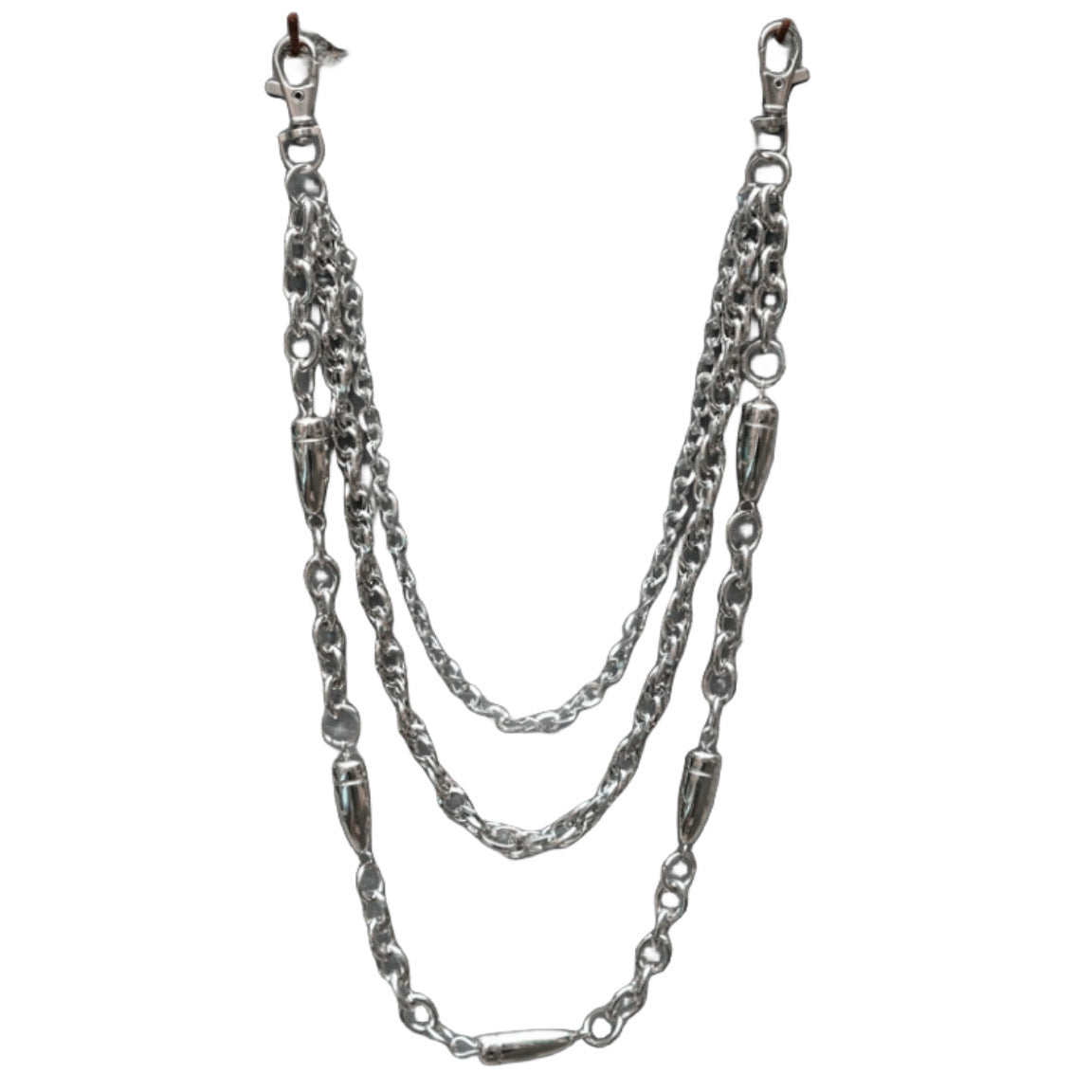 Casual Hip Hop Punk Metal Phants Zipper