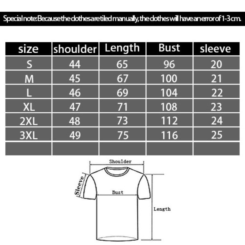 Viking Digital Printing Casual Round Neck Short Sleeves T-shirt