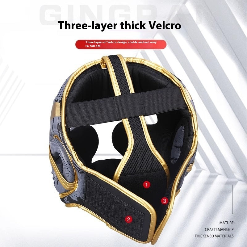 Boxing Head Harness Fight Sanda Thickened Helmet