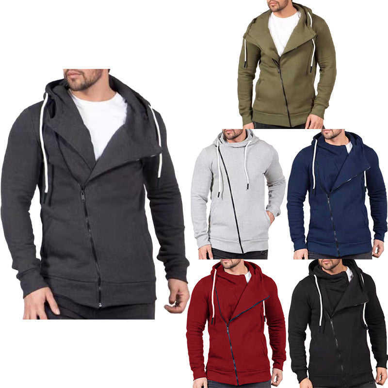 Fashionable And Fashionable Fleece Patchwork Men's Hoodie