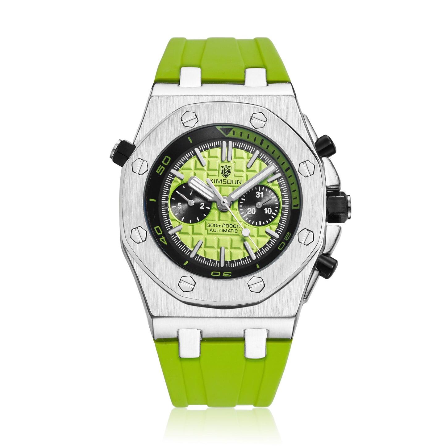 Watch Men's Fashion Silicone Waterproof Automatic Mechanical Watch Sports