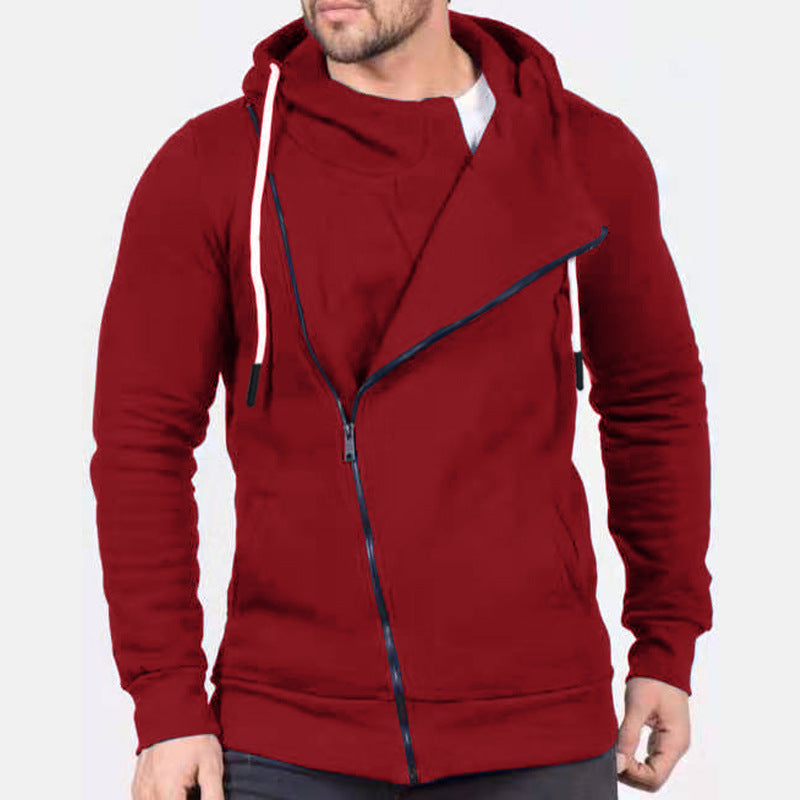 Fashionable And Fashionable Fleece Patchwork Men's Hoodie